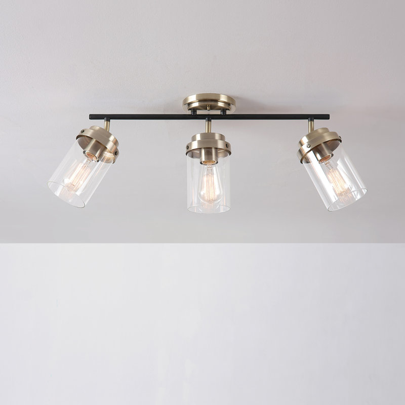 Globe Electric Company Adelaide 3Light Antique Brass Track Lighting